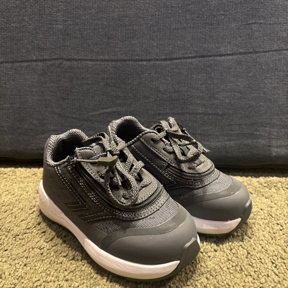 Billy Footwear Zippered Kids Charcoal Sneakers